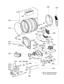 Drum Parts parts for Kenmore Dryer 796.91362910 (79691362910, 796 91362910) from AppliancePartsPros.com