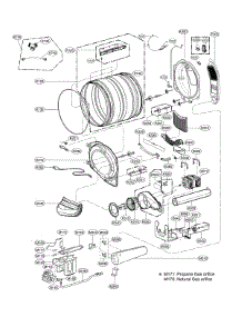 Drum Parts parts for Kenmore Dryer 796.91462910 (79691462910, 796 91462910) from AppliancePartsPros.com