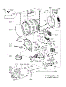 Drum Parts parts for Kenmore Dryer 796.91463910 (79691463910, 796 91463910) from AppliancePartsPros.com