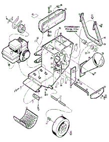 Main Frame Assembly parts for W.W. Grinder Chipper Shredder 79786 from AppliancePartsPros.com