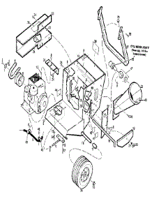 Main Frame Assembly parts for W.W. Grinder Chipper Shredder 79787 from AppliancePartsPros.com