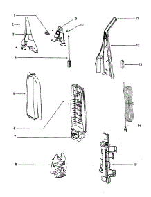 Handle parts for Eureka Upright Vacuum 7980AT from AppliancePartsPros.com