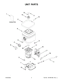 Unit Parts parts for Kitchenaid Blender 7KSB4026MHI0 from AppliancePartsPros.com