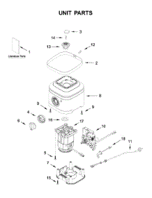Unit Parts parts for Kitchenaid Blender 7KSB4027ZER0 from AppliancePartsPros.com