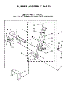 Burner Assembly Parts parts for Maytag Dryer 7MMGD6630HC1 from AppliancePartsPros.com