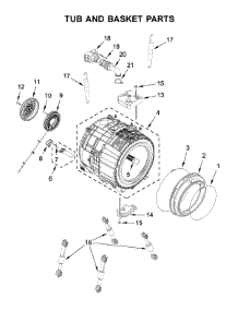 Tub And Basket Parts parts for Maytag Washer 7MMHW6621HC0 from AppliancePartsPros.com