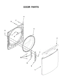 Door Parts parts for Maytag Washer 7MMHW6621HC2 from AppliancePartsPros.com