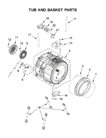 Tub And Basket Parts parts for Maytag Washer 7MMHW6621HC2 from AppliancePartsPros.com
