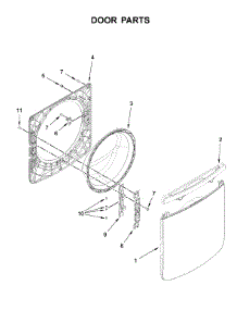 Door Parts parts for Maytag Washer 7MMHW6621HW0 from AppliancePartsPros.com