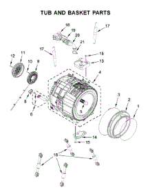 Tub And Basket Parts parts for Maytag Washer 7MMHW6621HW1 from AppliancePartsPros.com