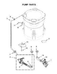 Pump Parts parts for Maytag Washer 7MMVWB855EC2 from AppliancePartsPros.com