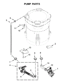 Pump Parts parts for Maytag Washer 7MMVWB855EC3 from AppliancePartsPros.com