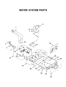 Water System Parts parts for Whirlpool Washer 7MWFW5622HW2 from AppliancePartsPros.com
