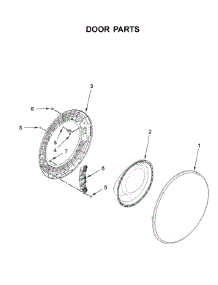 Door Parts parts for Whirlpool Washer 7MWFW6621HC2 from AppliancePartsPros.com