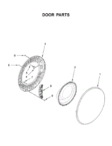 Door Parts parts for Whirlpool Washer 7MWFW6622HW2 from AppliancePartsPros.com