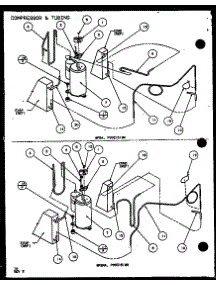 Compressor & Tubing K34g07 (5P2ms / P9931511r) (5P2ms / P9931512r) (7P2ma / P9931513r) (7P2ma / P9931514r) (9P2ma / P9931516r) (9P2ma / P9931518r) (9P2mb / P9931520r) parts for Amana Room Air Conditioner 7P2MB/P1114104R from AppliancePartsPros.com