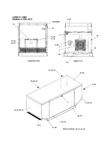 Housing And Mounting parts for Kohler Generator 8.5-12RES from AppliancePartsPros.com