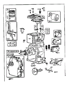 Replacement Parts parts for Briggs & Stratton Lawn & Garden Engine 80200 TO 80299 (2916 - 2916) from AppliancePartsPros.com