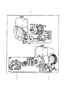Rewind Starter Assembly parts for Briggs & Stratton Lawn & Garden Engine 80300 TO 80499 (0010 - 0072) from AppliancePartsPros.com