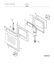 Door parts for Ikea Electric Range 80462054C from AppliancePartsPros.com