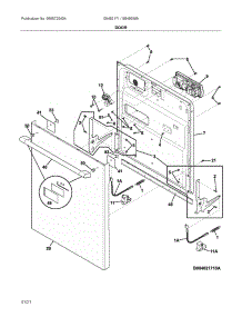 Door parts for Ikea Dishwasher 804655850A from AppliancePartsPros.com