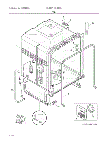 Tub parts for Ikea Dishwasher 804655850A from AppliancePartsPros.com