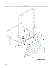Frame parts for Ikea Dishwasher 804655850A from AppliancePartsPros.com