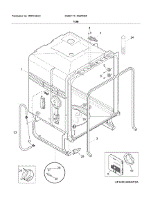Tub parts for Ikea Dishwasher 804655851A from AppliancePartsPros.com
