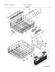 Racks parts for Ikea Dishwasher 804655851A from AppliancePartsPros.com