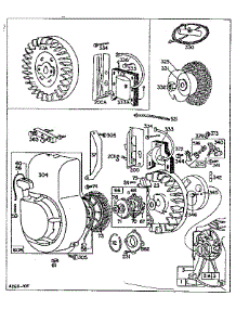 Rewind Starter Assembly parts for Briggs & Stratton Lawn & Garden Engine 81300 TO 81499 (943500 - 943999) from AppliancePartsPros.com