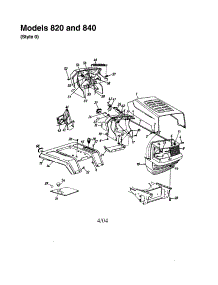 Hood / Grille - Style 0 - 820 And 840 parts for Mtd Front-Engine Lawn Tractor 820 THRU 829 from AppliancePartsPros.com