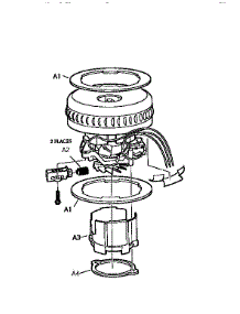 Motor Assembly parts for Kenmore Wet/Dry Vacuum 820.-016B (820-016B, 820 -016B) from AppliancePartsPros.com