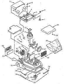Vacuum Cleaner parts for Eureka Upright Vacuum 8270A from AppliancePartsPros.com