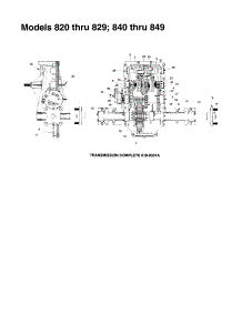 Transmission Complete - 618-0301A parts for Mtd Front-Engine Lawn Tractor 840 THRU 849 from AppliancePartsPros.com