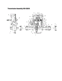 Transmission Assembly - 618-0301A parts for Mtd Front-Engine Lawn Tractor 840 THRU 849 from AppliancePartsPros.com