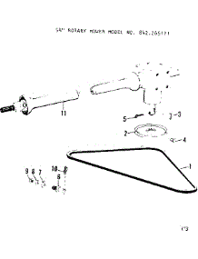 Half Drive Shaft parts for Craftsman Rear-Engine Riding Mower 842265111 from AppliancePartsPros.com