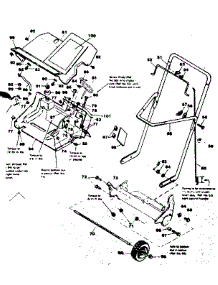 Frame, Handle & Shroud Detail parts for Sunbeam Electric Snowblower 8430B-888 from AppliancePartsPros.com