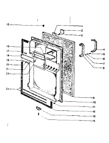 Door Parts parts for Kenmore Refrigerator 845.73860 (84573860, 845 73860) from AppliancePartsPros.com
