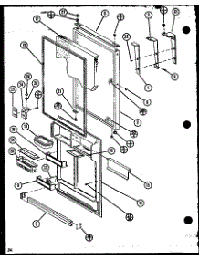 (85271 / P1109009w) (85278 / P1109010w) (85281 / P1109011w) (85288 / P1109012w) parts for Amana Top-Mount Refrigerator 85088-P1109007W from AppliancePartsPros.com