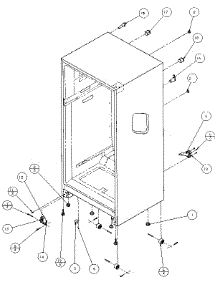 Cabinet Parts parts for Amana Top-Mount Refrigerator 85151-P1117109W from AppliancePartsPros.com