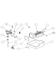 Icemaker-60Hz R0167201 parts for Amana Top-Mount Refrigerator 85151-P1117109W from AppliancePartsPros.com