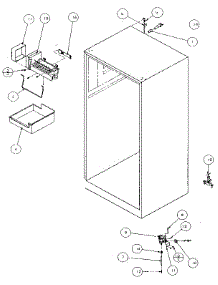 Icemaker  /  Water Supply parts for Amana Top-Mount Refrigerator 85168-P1117112W from AppliancePartsPros.com