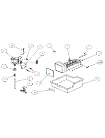 Icemaker parts for Amana Top-Mount Refrigerator 85168-P1117112W from AppliancePartsPros.com