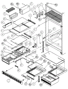 Shelves And Accessories parts for Amana Top-Mount Refrigerator 85171-P1117102W from AppliancePartsPros.com