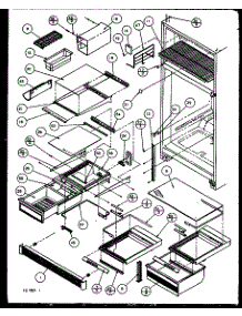 Refrigerator Shelving And Drawers parts for Amana Top-Mount Refrigerator 85178L-P1117103WL from AppliancePartsPros.com