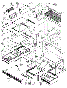 Shelves And Accessories parts for Amana Top-Mount Refrigerator 85188-P1117107W from AppliancePartsPros.com