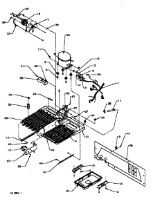 Machine Compartment parts for Amana Top-Mount Refrigerator 85375-P1117206WE from AppliancePartsPros.com