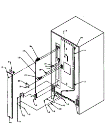 Back Unit parts for Amana Top-Mount Refrigerator 85385-P1117205WE from AppliancePartsPros.com
