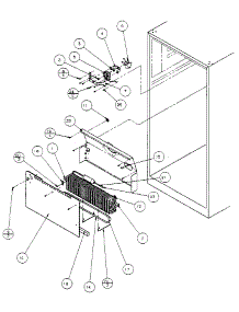 Air Flow parts for Amana Top-Mount Refrigerator 85861-P1117302W from AppliancePartsPros.com