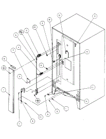 Cabinet parts for Amana Top-Mount Refrigerator 85861-P1117302W from AppliancePartsPros.com